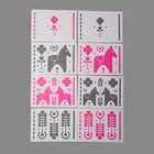 Leroy & Bongo Notecards - Pink/Grey - Gallop Guru
