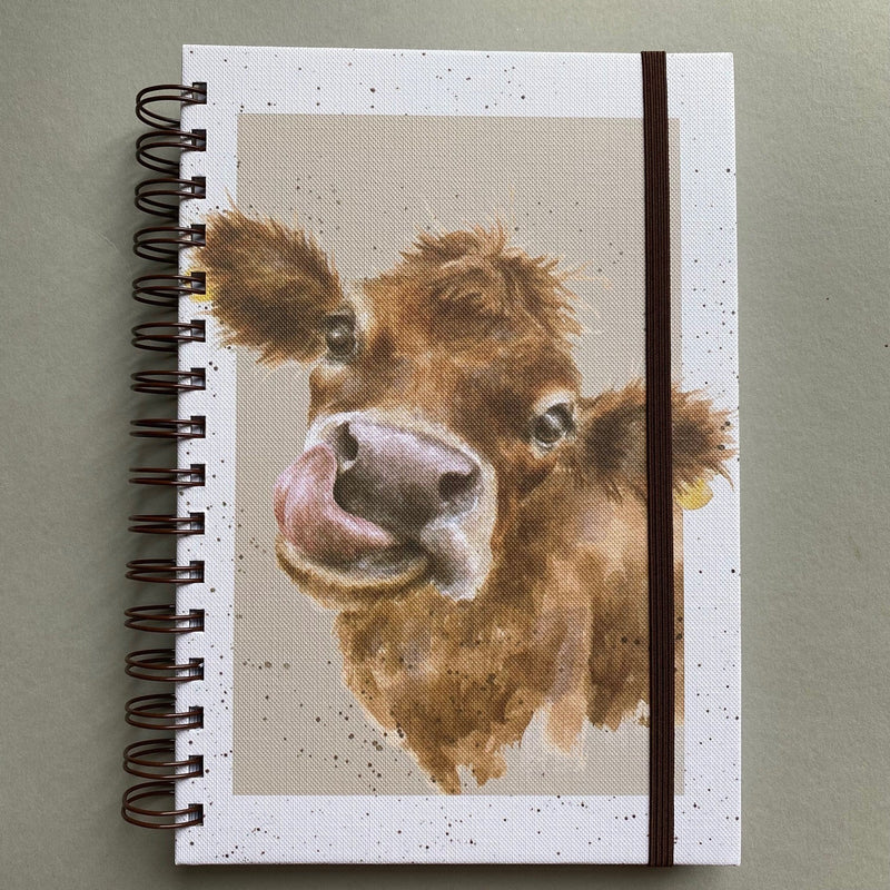 Moo Cow Design Lined Notebook by Hannah Dale - Gallop Guru