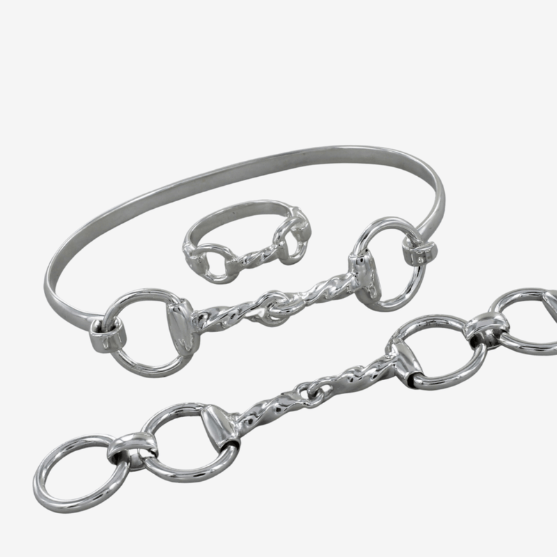 Multi Snaffle Bracelet in Sterling Silver - Gallop Guru