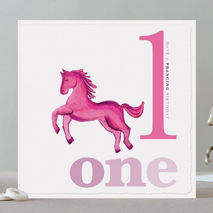 One Horse Birthday Card - Gallop Guru