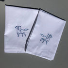 Pair of Embroidered Pillow Cases - Gallop Guru
