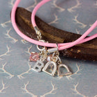 Personalised Equestrian Jewellery Pink Leather Silver Charm Bracelet - Gallop Guru