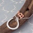 Personalised Silver and Rose Gold Horseshoe Necklace - Gallop Guru