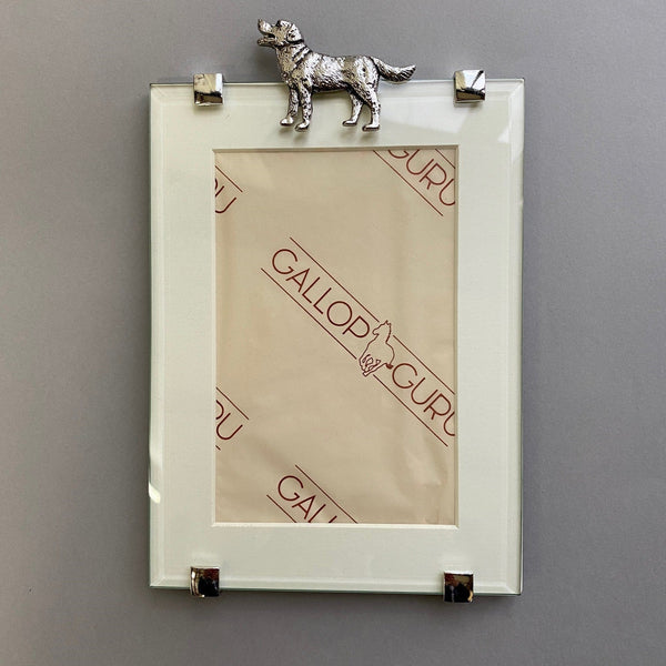 Pewter Dog Decorated Photo Frame - Gallop Guru