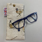 Pheasant Design Printed Fabric Glasses Cases - Gallop Guru