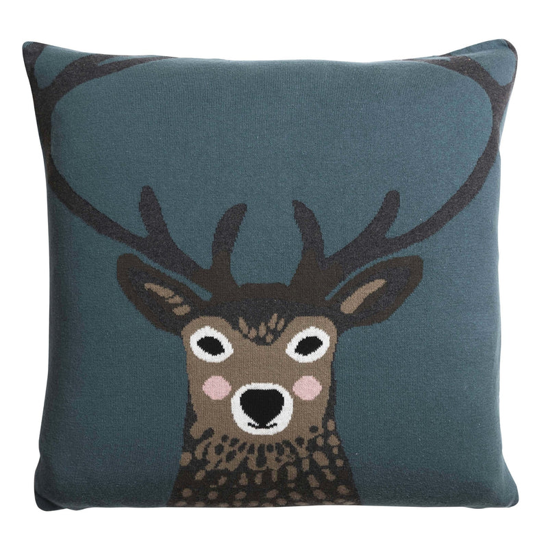 Pheasant or Stag Knitted Cushion by Sophie Allport - Gallop Guru