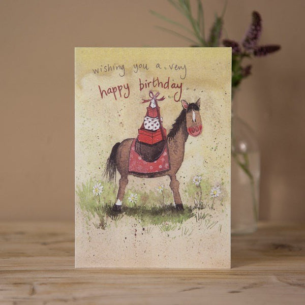 'Pony Express' Horse Birthday Card by Alex Clark - Gallop Guru