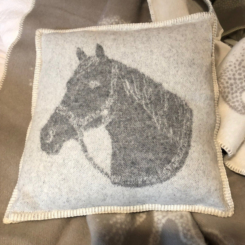 Pure New Wool Horse Head Cushion - Gallop Guru
