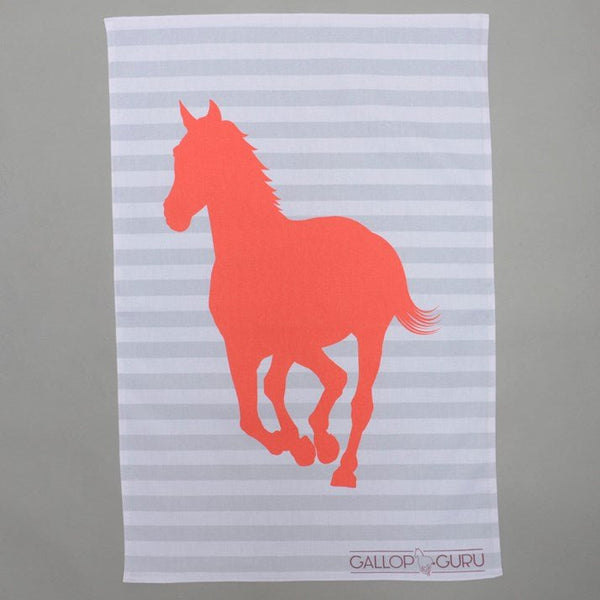 Red Horse Tea Towel - Gallop Guru
