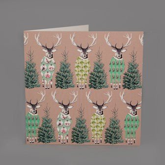 Reindeer-in-Onesies Christmas Card Pack - Gallop Guru