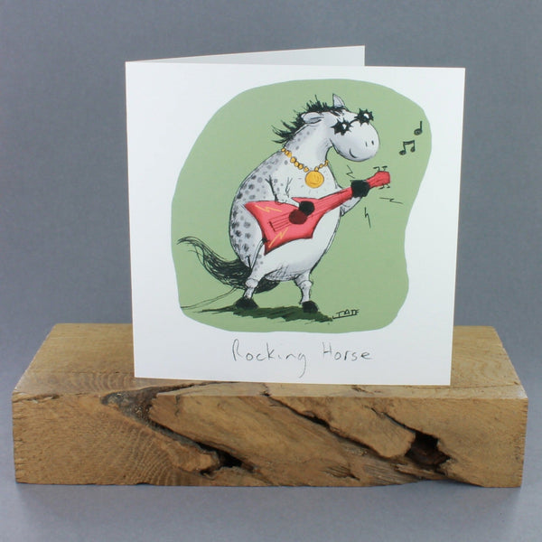 Rocking Horse Greetings Card – Gallop Guru