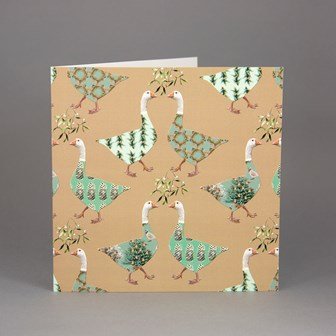 Romantic Geese Christmas Card Pack - Gallop Guru