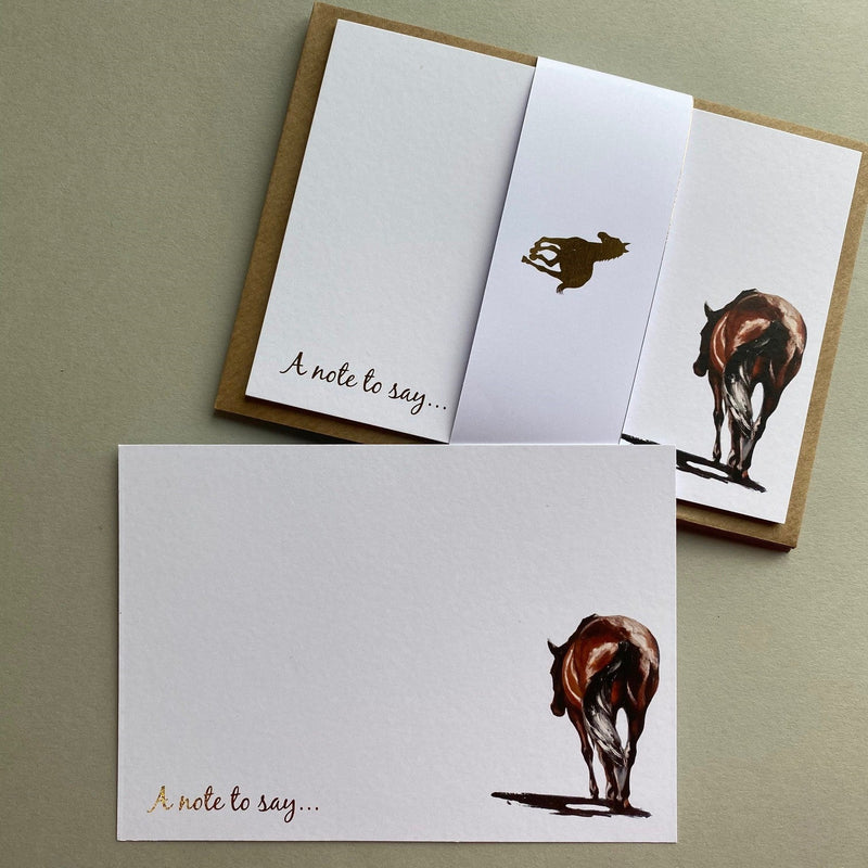 Set of 8 Horse Notecards - Gallop Guru