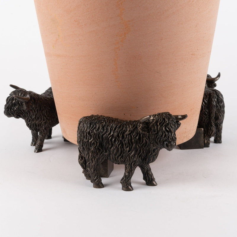 Set of Three Highland Cow Potty Feet for Plant Pots - Gallop Guru
