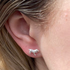 Silver Spaniel Stud Earrings - Gallop Guru