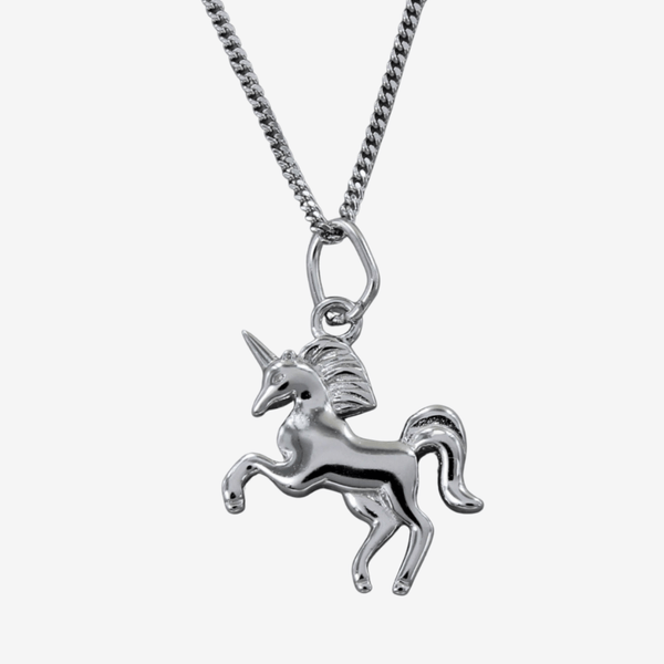 Silver Unicorn Necklace - Gallop Guru
