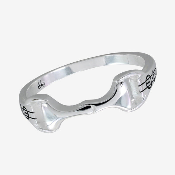 Sterling Silver Equestrian Snaffle Bit Ring