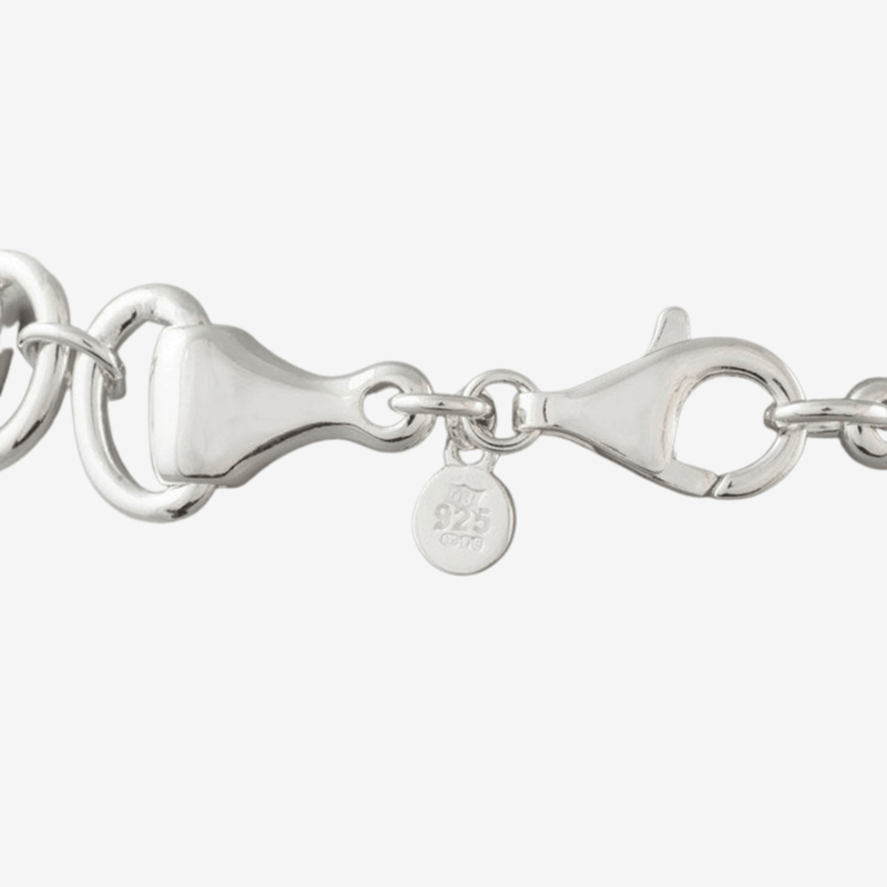 Sterling Silver Snaffle Bits Bracelet by Gemma J
