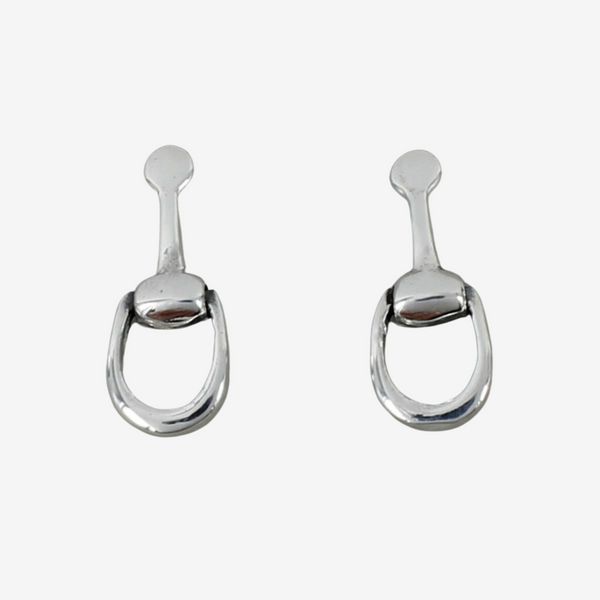 Sterling Silver Half Snaffle Earrings by Hiho - Gallop Guru