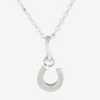 Sterling Silver Horseshoe and Diamond Necklace by Gemma J