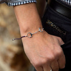 Silver Adjustable Snaffle Friendship Bracelet