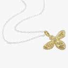 Sterling Silver and 18ct Gold Plate Bumble Bee Necklace - Gallop Guru