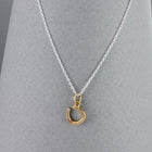 Sterling Silver and Gold Plate Horseshoe Child's Necklace - Gallop Guru