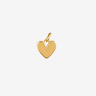Sterling Silver and Gold Plated Heart Charm - Gallop Guru