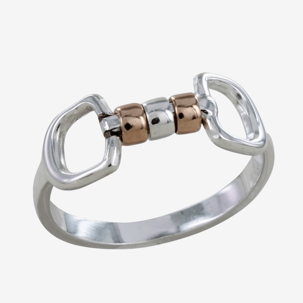 Sterling Silver and 18ct Rose Gold Vermeil Cherry Roller Ring