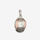 Sterling Silver and Rose Gold Riding Hat Charm