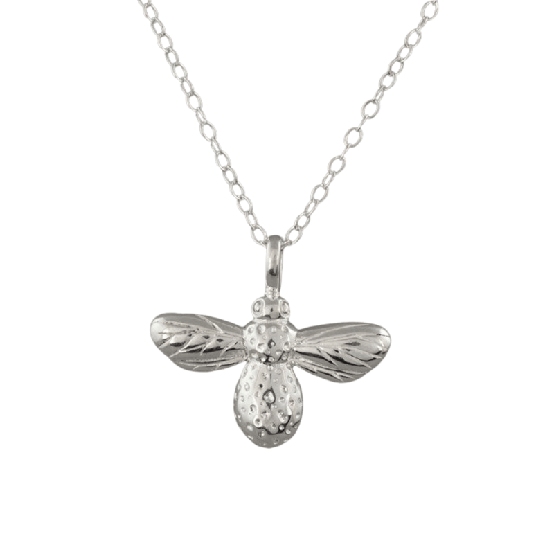 Sterling Silver Bumble Bee Necklace - Gallop Guru
