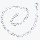 Sterling Silver Chain Charm Bracelet with Lobster Clasp - Gallop Guru