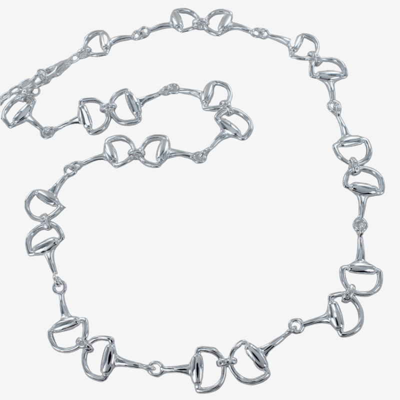 Sterling Silver Classic Snaffle Necklace