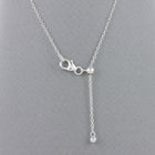 Sterling Silver Equestrian Stirrup Necklace with Cubic Zirconia Detail - Gallop Guru