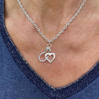 Sterling Silver Horseshoe and Heart Charm Necklace by Hiho - Gallop Guru