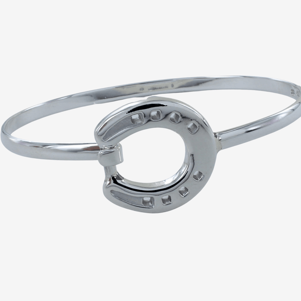 Sterling Silver Horseshoe Cuff Bracelet by Hiho Silver - Gallop Guru