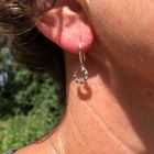 Sterling Silver Horseshoe Earrings with Cubic Zirconia - Gallop Guru