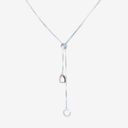 Sterling Silver & Rose Horseshoe and Stirrup Necklace