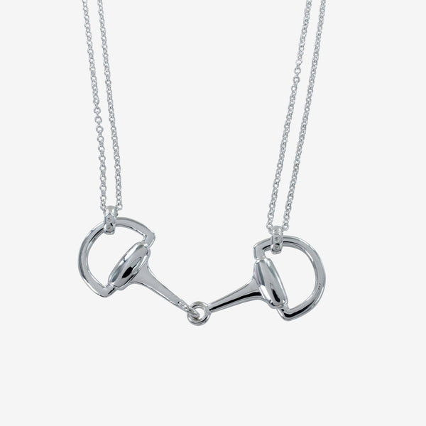 Sterling Silver Snaffle Feature Necklace - Gallop Guru