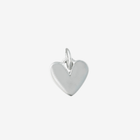 Sterling Silver Solid Heart Charm with Split Ring - Gallop Guru