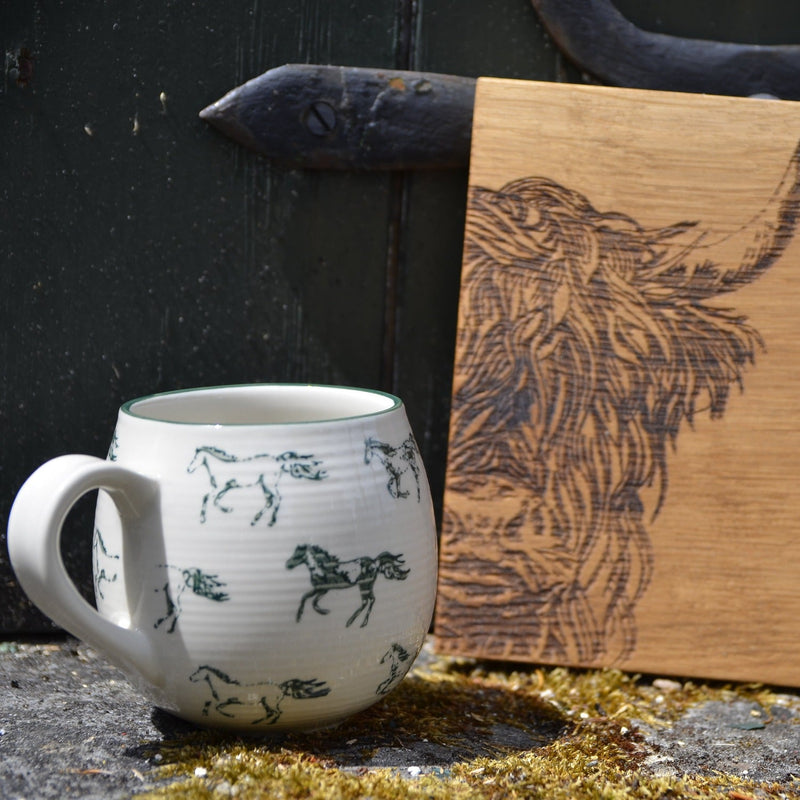 Stoneware Galloping Horses Mug by Sophie Allport - Gallop Guru