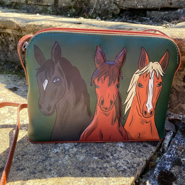 Three Horse Handbag - Gallop Guru
