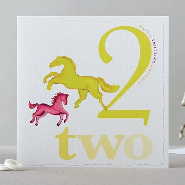 Two Horses Birthday Card - Gallop Guru
