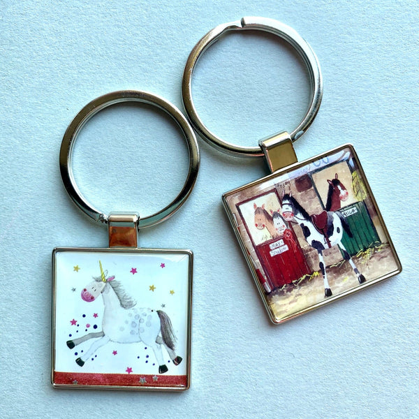 Unicorn Key Ring by Alex Clark – Gallop Guru