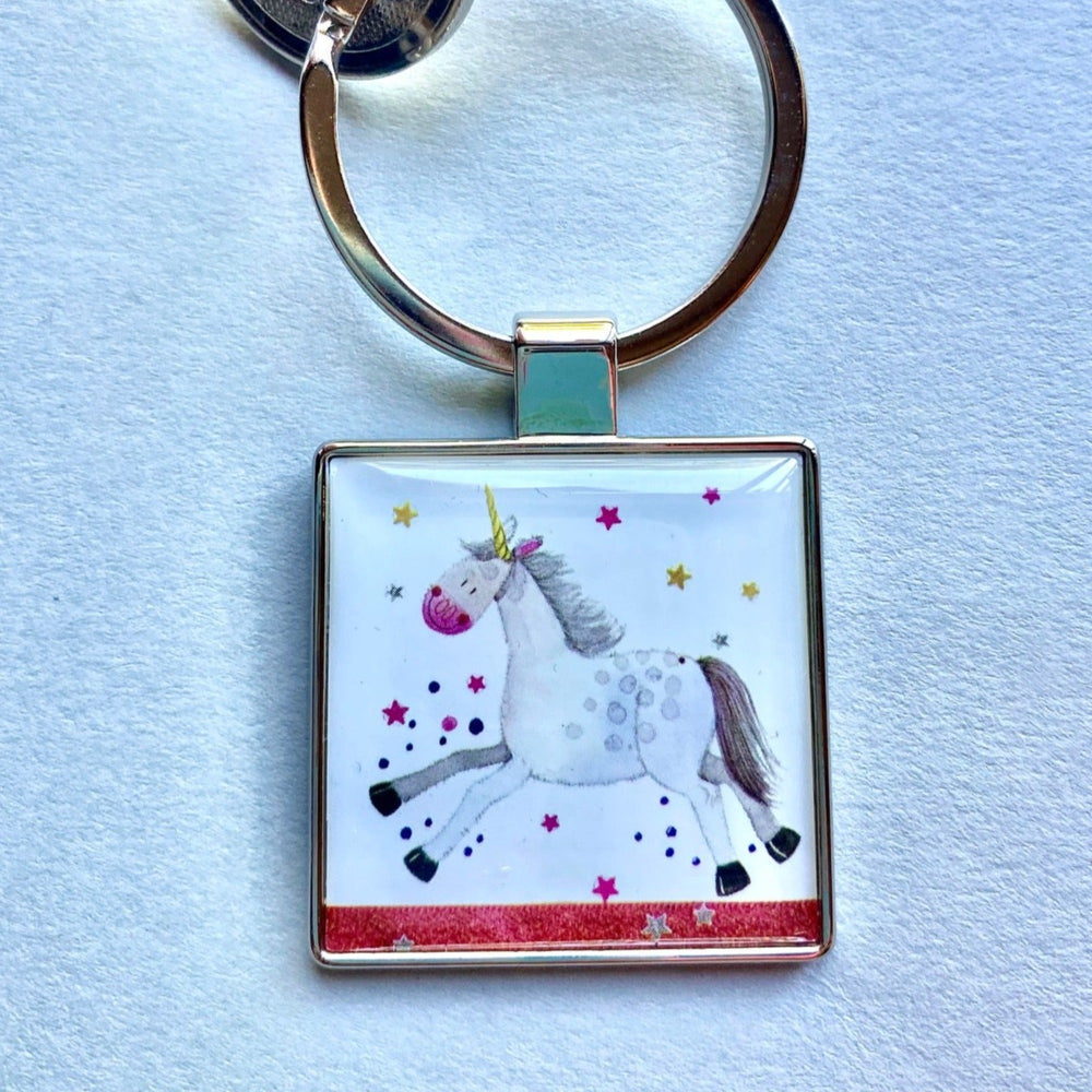 Unicorn Key Ring by Alex Clark – Gallop Guru