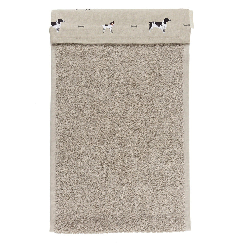 Woof Dog Design Roller Hand Towel by Sophie Allport - Gallop Guru