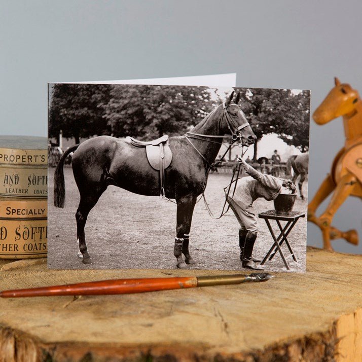'Working Up A Thirst' Horse Greeting Card - Gallop Guru
